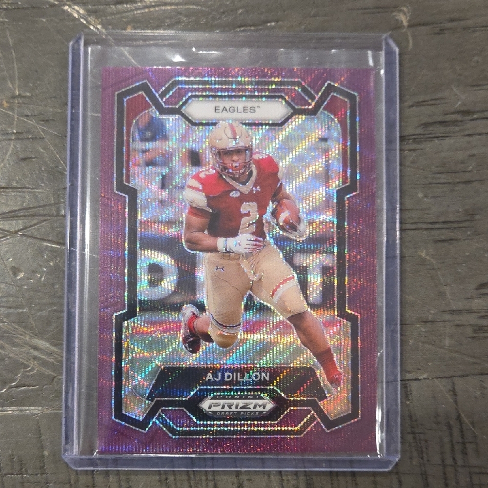 Panini Prizm Football Card - Red and Silver